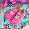 Clarys Girls Fuschia Pink Mary Jane Clarys Girls Fuschia Pink Mary Jane