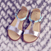 Clarys Girls Light Blue & Silver Sandal Clarys Girls Light Blue & Silver Sandal