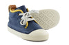 Ocra Boys Navy Trainer With Yellow Piping Ocra Boys Navy Trainer With Yellow Piping