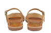 Pom d'Api Girls Tan and Gold Glitter Sandal Pom d'Api Girls Tan and Gold Glitter Sandal
