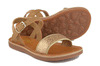Pom d'Api Girls Tan and Gold Glitter Sandal Pom d'Api Girls Tan and Gold Glitter Sandal