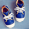 Ocra Boys Navy Trainer With Yellow Piping Ocra Boys Navy Trainer With Yellow Piping
