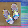 Ocra Girls Yellow Pink Blue Metallic Sandal Ocra Girls Yellow Pink Blue Metallic Sandal