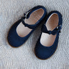 Manuela de Juan Girls Soft Shimmer Navy Mary Jane Manuela de Juan Girls Soft Shimmer Navy Mary Jane