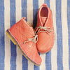 Ocra Girls Pink Braided Leather Desert Boot Ocra Girls Pink Braided Leather Desert Boot