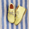 Ocra Girls Yellow Braided Leather Desert Boot Ocra Girls Yellow Braided Leather Desert Boot
