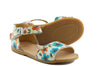 Two Con Me by PèPè Girls White Sandal with Flowers Two Con Me by PèPè Girls White Sandal with Flowers