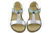 Clarys Girls Light Blue & Silver Sandal Clarys Girls Light Blue & Silver Sandal
