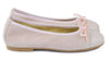 Clarys Girls Blush Pink Suede Ballerina Clarys Girls Blush Pink Suede Ballerina
