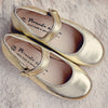 Manuela de Juan Girls Light Gold Mary Jane Manuela de Juan Girls Light Gold Mary Jane