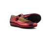 Manuela de Juan Girls Bordeaux Metallic Mary Jane Manuela de Juan Girls Bordeaux Metallic Mary Jane