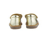 Pom d'Api Girls Gold Sandal with Metallic Straps Pom d'Api Girls Gold Sandal with Metallic Straps
