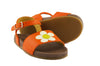PèPè Girls Orange Sandal With White Flower PèPè Girls Orange Sandal With White Flower