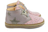 Ocra Girls Antique Pink Ankle Boot with Silver Stars Ocra Girls Antique Pink Ankle Boot with Silver Stars