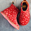 PèPè Girls Red Suede Boot with Flowers PèPè Girls Red Suede Boot with Flowers