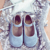 PèPè Girls Grey Shimmering Suede Mary Jane PèPè Girls Grey Shimmering Suede Mary Jane