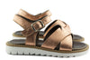 Two Con Me by PèPè Girls Metallic Rose Gold Sandal Two Con Me by PèPè Girls Metallic Rose Gold Sandal