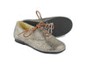 Manuela de Juan Girls Grey Suede Derby with Metallic Bronze Leopard Print Manuela de Juan Girls Grey Suede Derby with Metallic Bronze Leopard Print