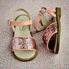 Eli1957 Girls Sparkly Pink Sandal Eli1957 Girls Sparkly Pink Sandal