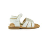 Zecchino Girls White Sandal with Silver Heart Zecchino Girls White Sandal with Silver Heart