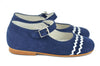 Crios Girls Navy Suede Mary Jane