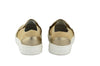 Eli1957 Girls Canvas Shoe with Bronze Piping