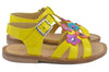 Zecchino d'Oro Girls Yellow Flower Sandal