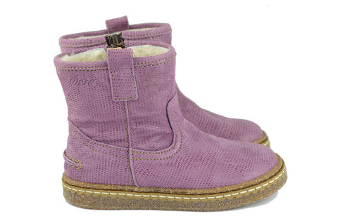 Ocra Girls Lavender Wool-Lined Boot