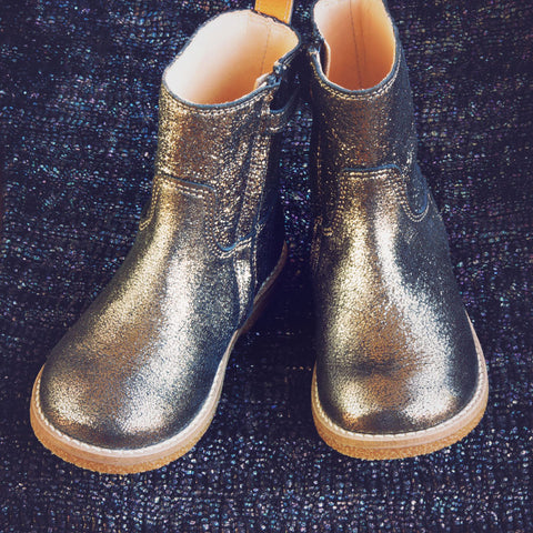 Ocra Girls Dark Golden Shimmer Boot